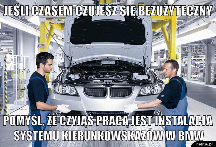 Chodzą plotki, że ktoś używa kierunkowskazów w bmw
