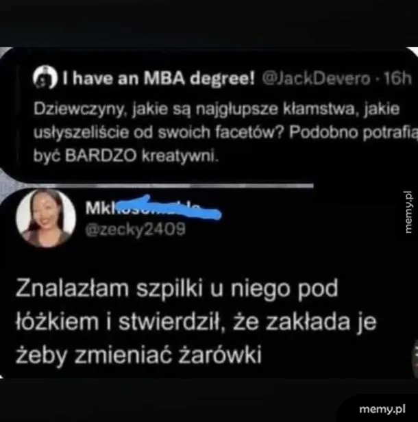 I nie wiesz czy cie zdradza czy kreci go pegging i co jest gorsze....
