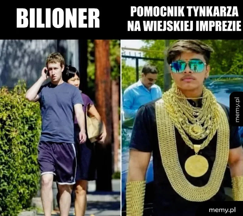 Miliony na koncie vs kilogramy na szyi
