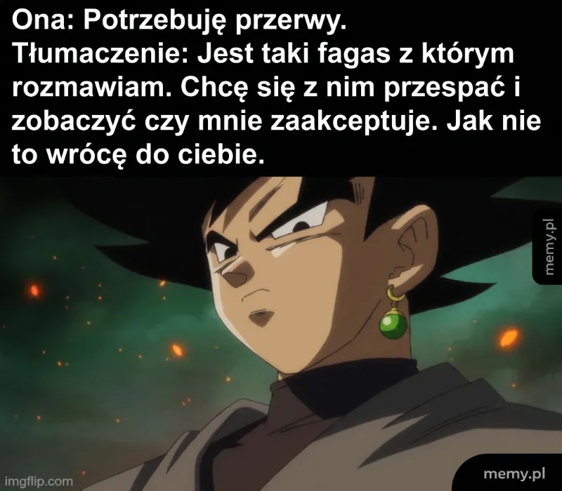 Postać z anime z wyrazem determinacji na twarzy.