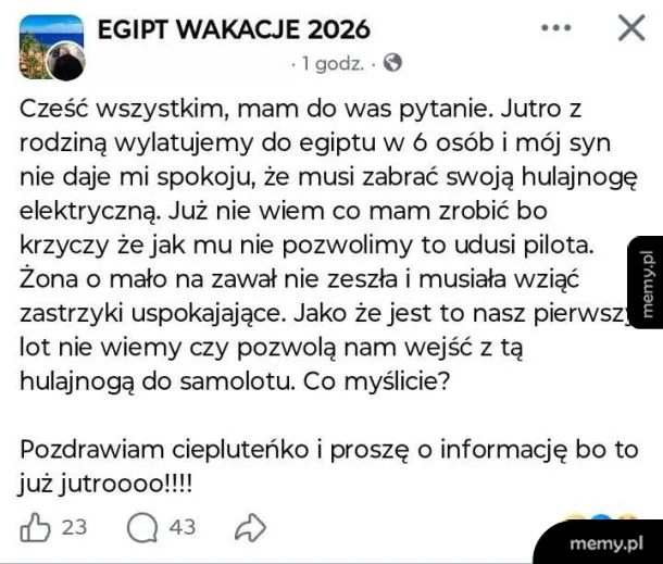 Radzę wrócić w 5 osob