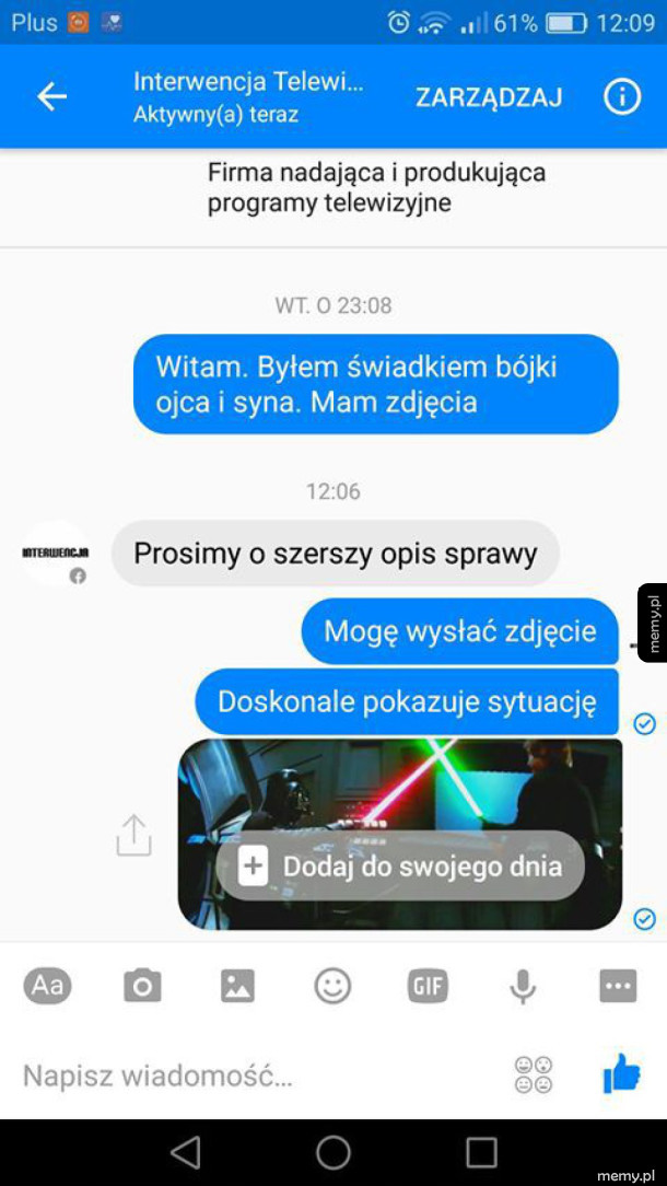 Bójka ojca i syna