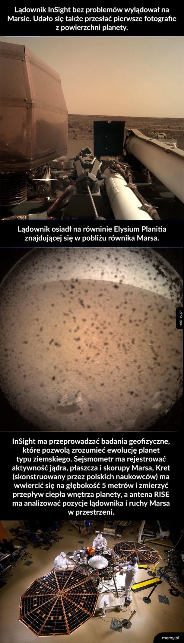 InSight na Marsie
