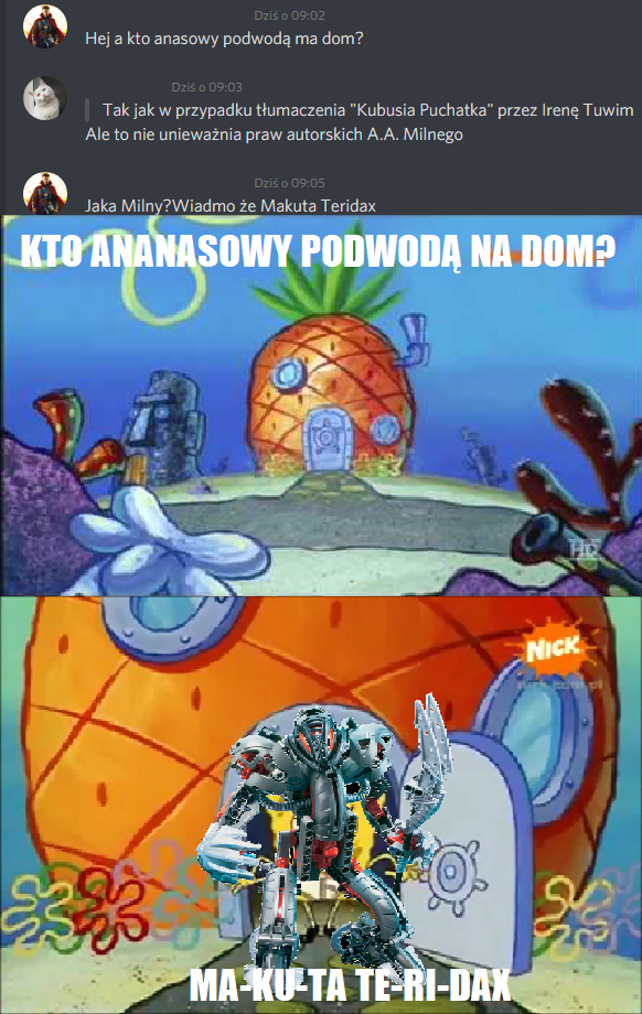 Kto ananasowy podwodą ma dom?