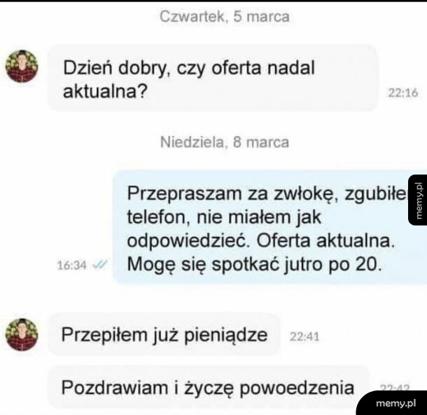 Nieudana transakcja