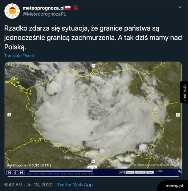 Powyborczy ostry cień mgły