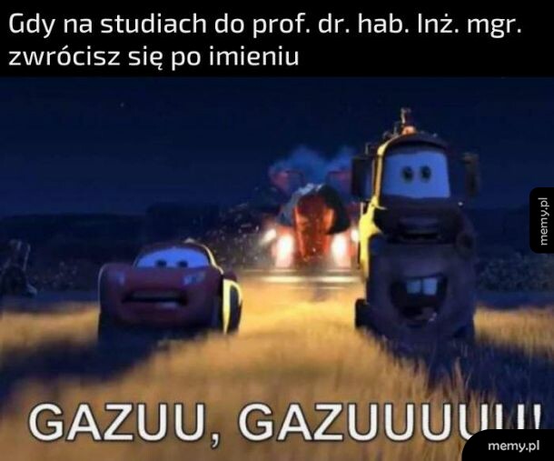 Po imieniu do profesora