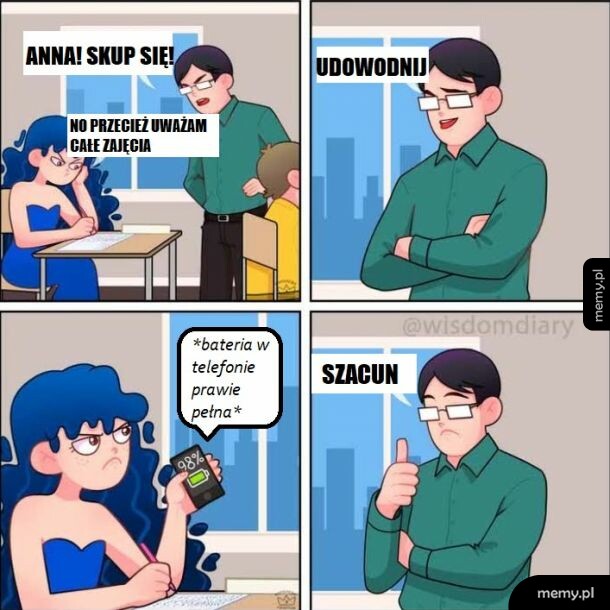 Skupiony student to taki, który nie grzebie w telefonie