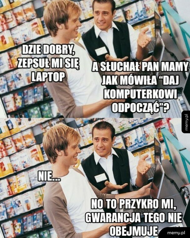 Trzeba było słuchać się mamy :D