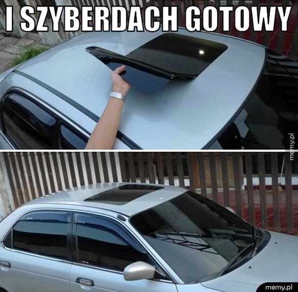Szyberdach gotowy 