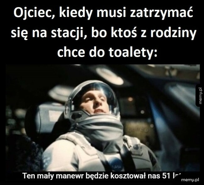 Ojciec, kiedy trzeba zatrzymać się na stacji