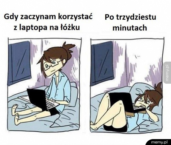 W łóżku